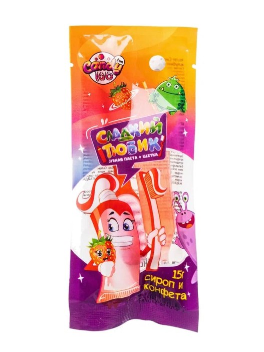 Желе и сахарное драже «Сладкий тюбик», 30шт 