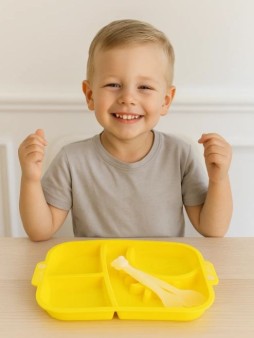 Тарелка "Pineapple", yellow