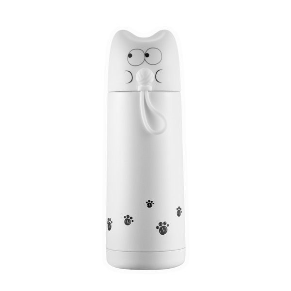 B-BW-42 Термос "Кот с клубком", white (370 мл)