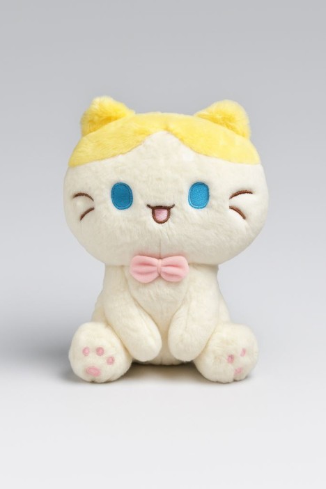 Мягкая игрушка &quot;Cat smiling&quot;, yellow, 20 см 