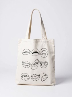 Эко-шоппер из 100% хлопка "LIPS"