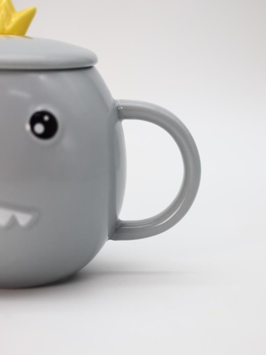 Кружка «Toothy dino», grey 