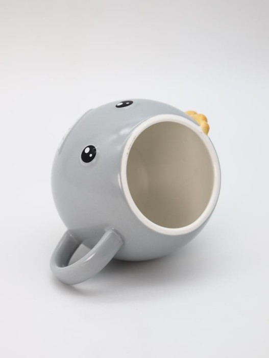 Кружка «Toothy dino», grey 