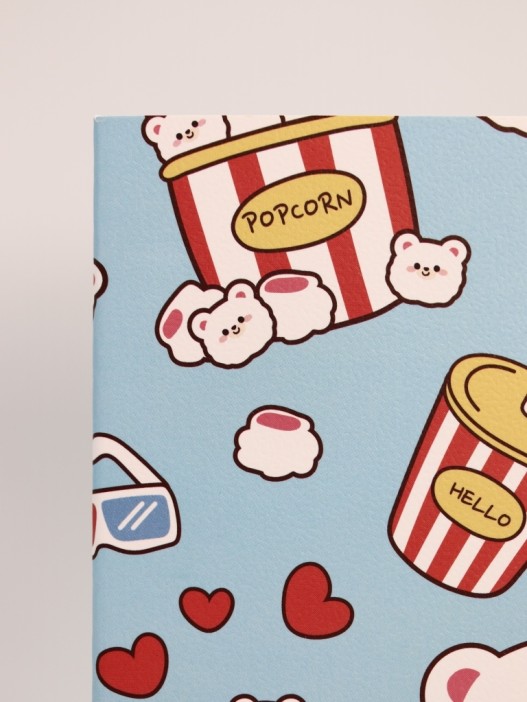 Блокнот (А5) &quot;Bear fastfood&quot;, blue (14.5х21 см) 