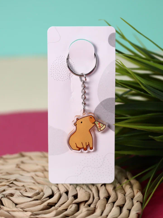 Брелок «Capybara pizza» 