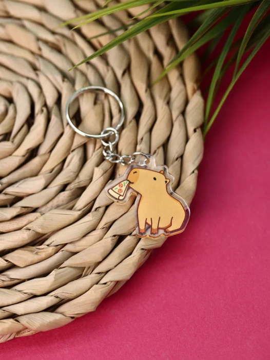 Брелок «Capybara pizza» 