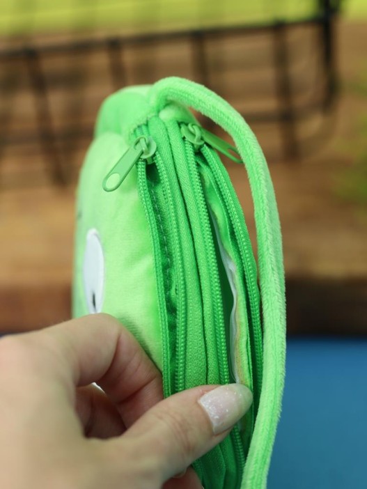 Сумочка плюшевая &quot;Funny frog&quot;, green (10*12,5 см) 