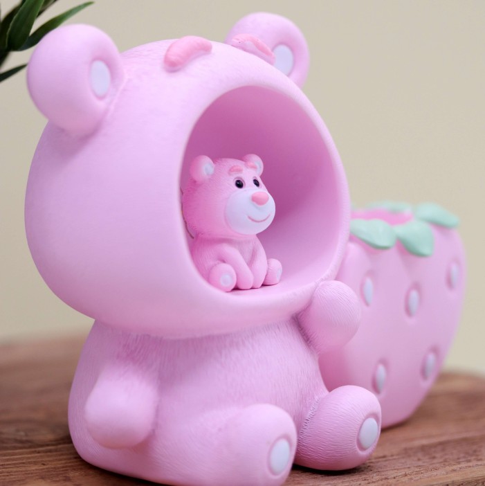 Подставка для канцелярских принадлежностей «Strawberry bear», pink 