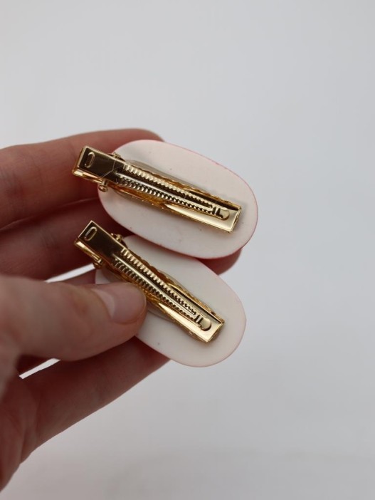 Набор заколок для волос GIRLY 2 шт. "Soft hearts", pink 