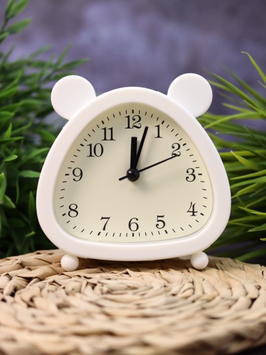 Часы-будильник «Cute ears», white 