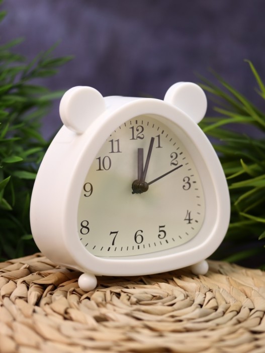 Часы-будильник «Cute ears», white 