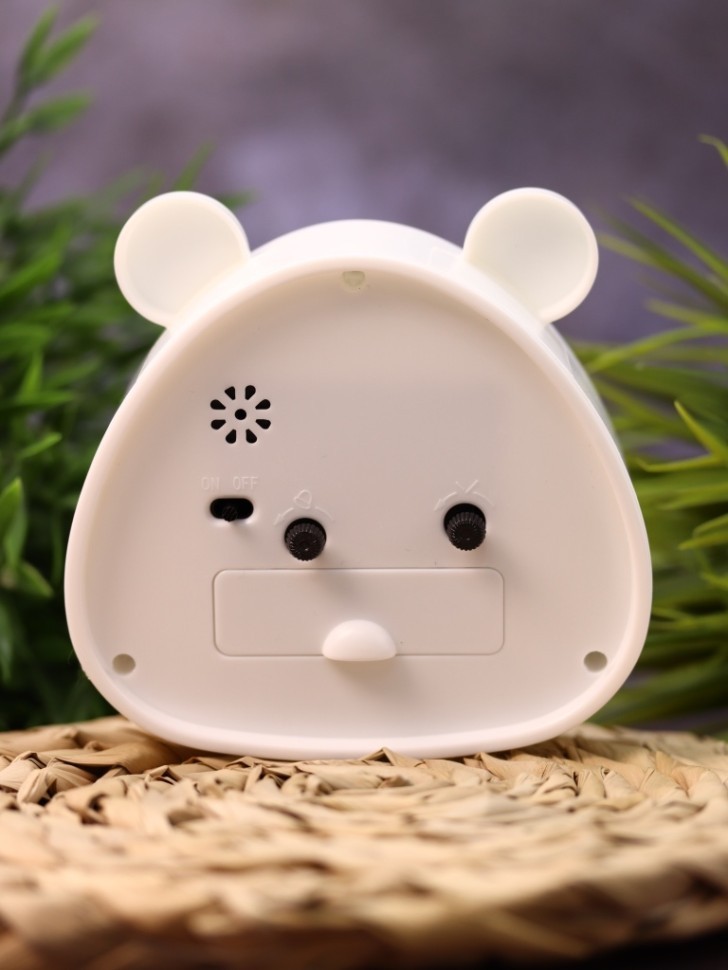 Часы-будильник «Cute ears», white