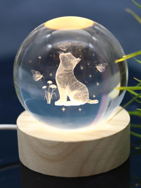 Ночник 3D iLikeGift "Поцелуй бабочки" (6 см)