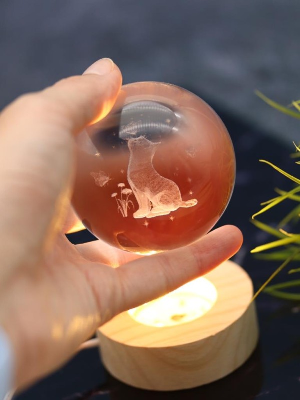 Ночник 3D iLikeGift "Поцелуй бабочки" (6 см)