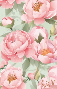 Держатель для карт "Цветы" (6,5 х 10,4 см) 