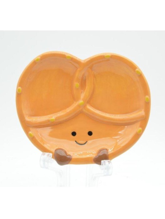 Тарелка керамическая iLikeGift «Sweet bagel», 20,3х17,2х2,5 см 