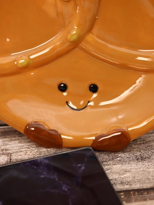 Тарелка керамическая iLikeGift «Sweet bagel», 20,3х17,2х2,5 см 