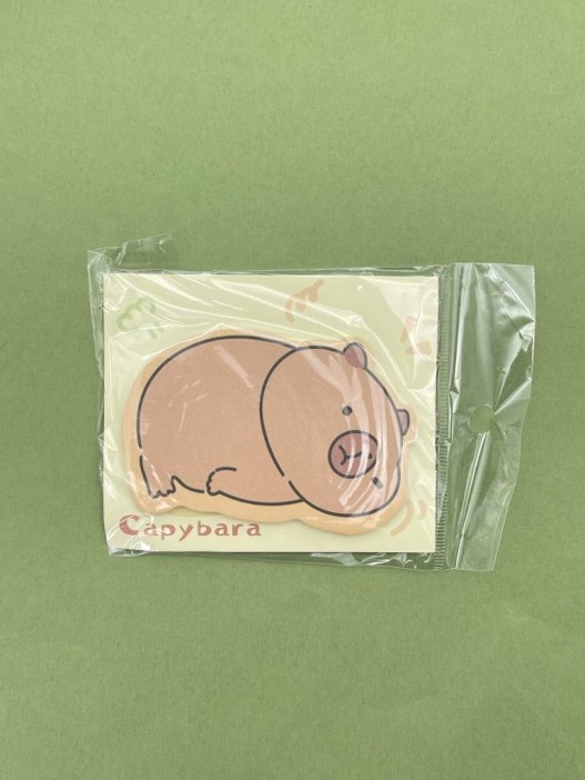 Блок стикер для записей &quot;Capybara dreaming&quot;, yellow 