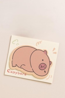 Блок стикер для записей "Capybara dreaming", yellow