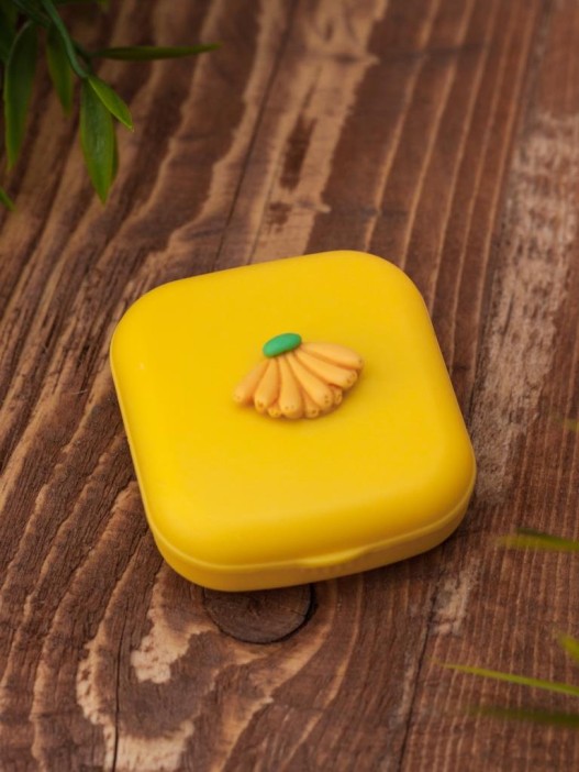 Контейнер для линз «Mini Bananas», yellow 