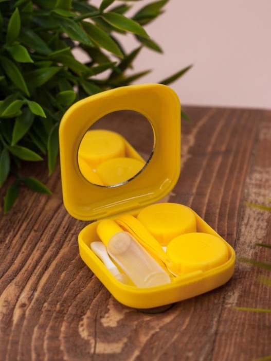 Контейнер для линз «Mini Bananas», yellow 