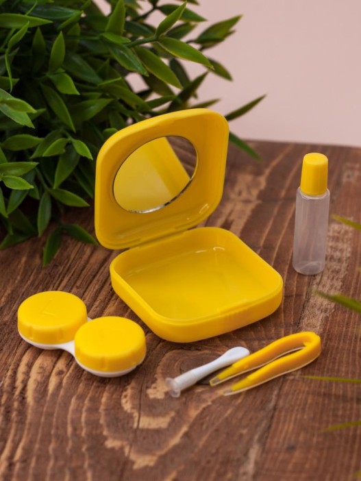 Контейнер для линз «Mini Bananas», yellow 