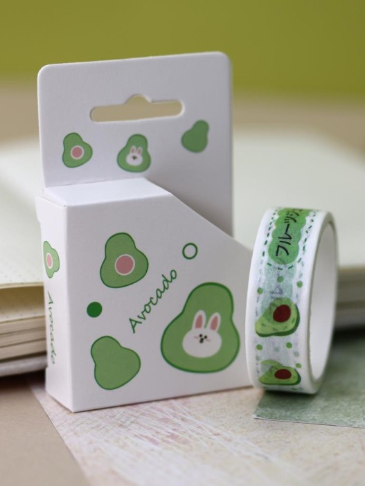 Декоративный скотч «Funny avocado», bunny 