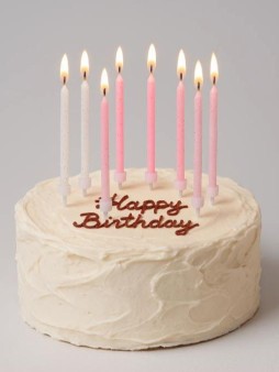 Набор свечей 12 шт. "Rosy glow", (9 см)