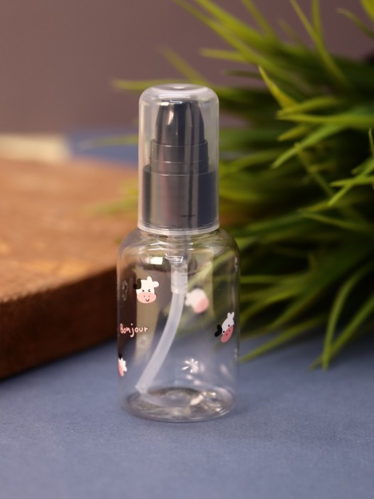 Дорожная бутылочка &quot;Animal bonjour cow&quot;, black (50 ml) 