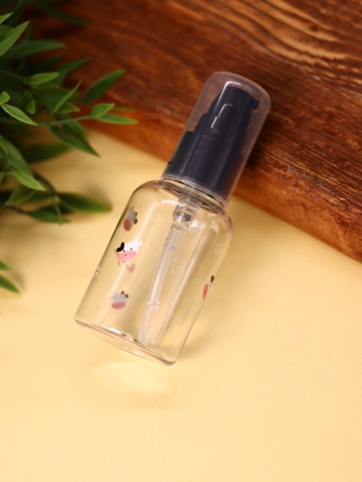 Дорожная бутылочка &quot;Animal bonjour cow&quot;, black (50 ml) 