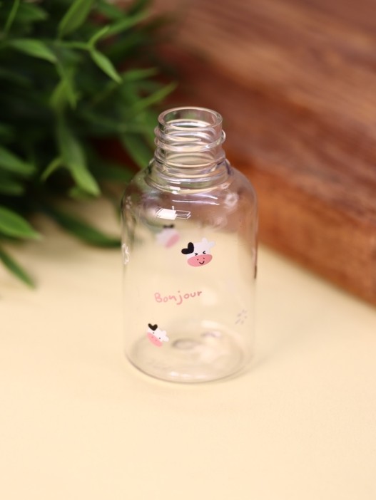Дорожная бутылочка &quot;Animal bonjour cow&quot;, black (50 ml) 