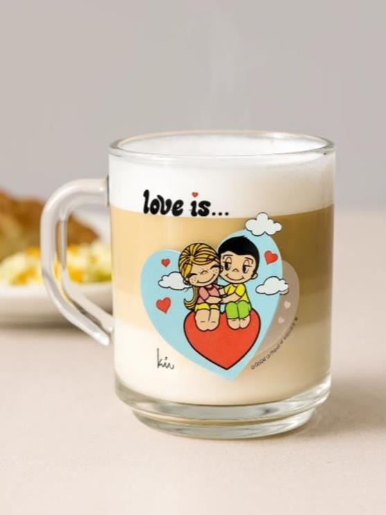 Кружка Love is... "Модерн", в подарочной упаковке, стекло (230мл)