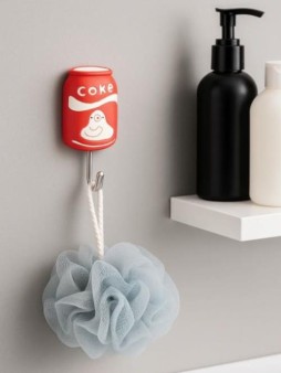 Крючок на липучке «Coke», red