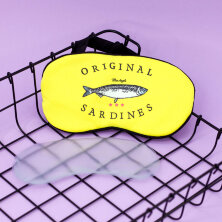 Маска для сна гелевая "Sardines", yellow