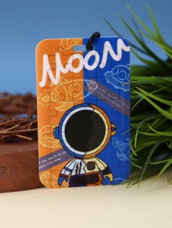 Футляр для карт &quot;Space puzzles&quot;, orange-blue