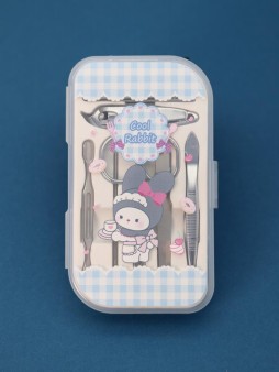 Маникюрный набор "Крутой кролик", белый