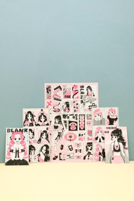 Наклейки &quot;Pink girl&quot; 