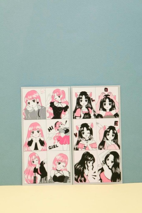 Наклейки &quot;Pink girl&quot; 