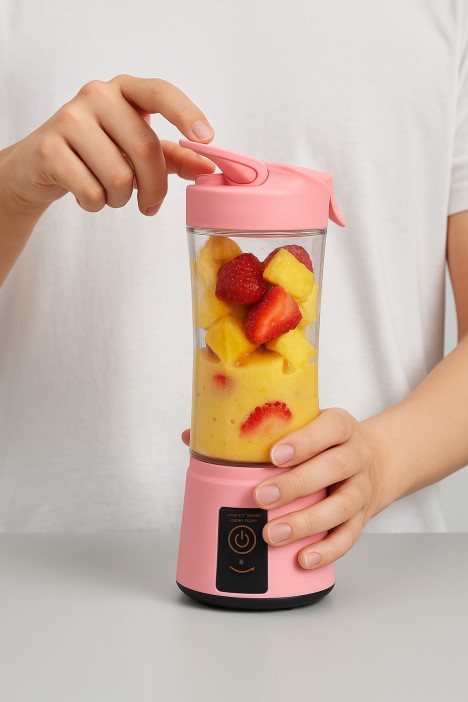 Блендер портативный &quot;Rose whirl&quot;, pink, USB, (22*7,5 см) 