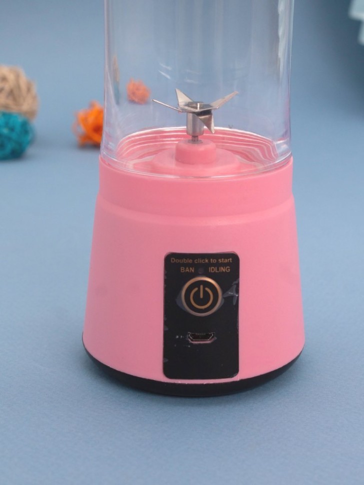 Блендер портативный "Rose whirl", pink, USB, (22*7,5 см)