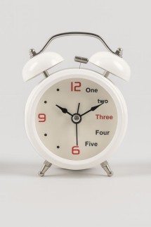 Часы-будильник «Red &amp; White time», (14*10*5.4 см)