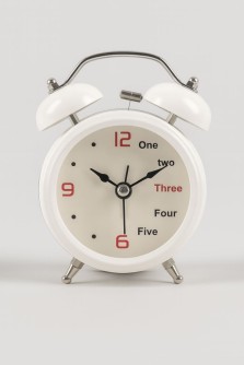 Часы-будильник «Red & White time», (14*10*5.4 см)