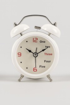 Часы-будильник «Red &amp; White time», (14*10*5.4 см)