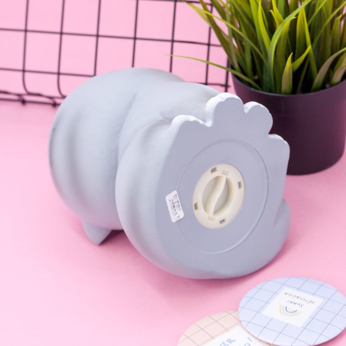 Копилка "Gray cat", turned around (19,5 см), пластик 