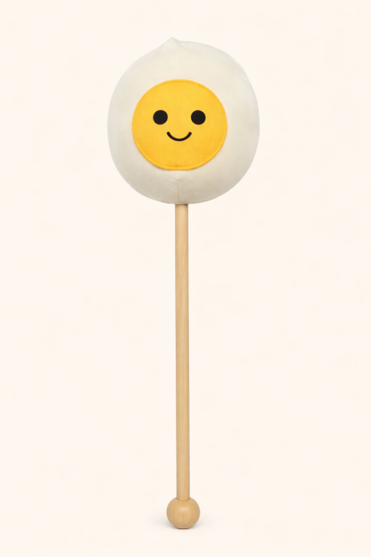 Мягкая игрушка-массажный молоток "Egg", white (10*35см) 