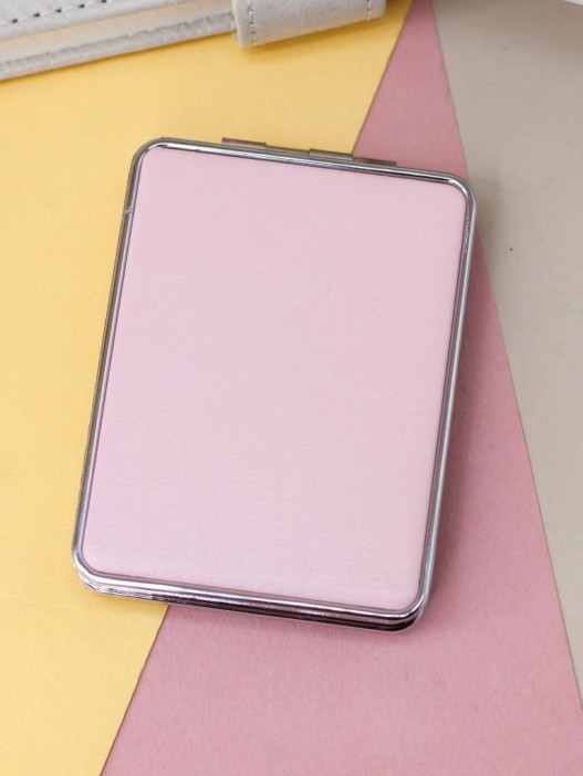 Зеркало-шейкер раскладное &quot;Animal bear&quot;, pink (8*6 см) 