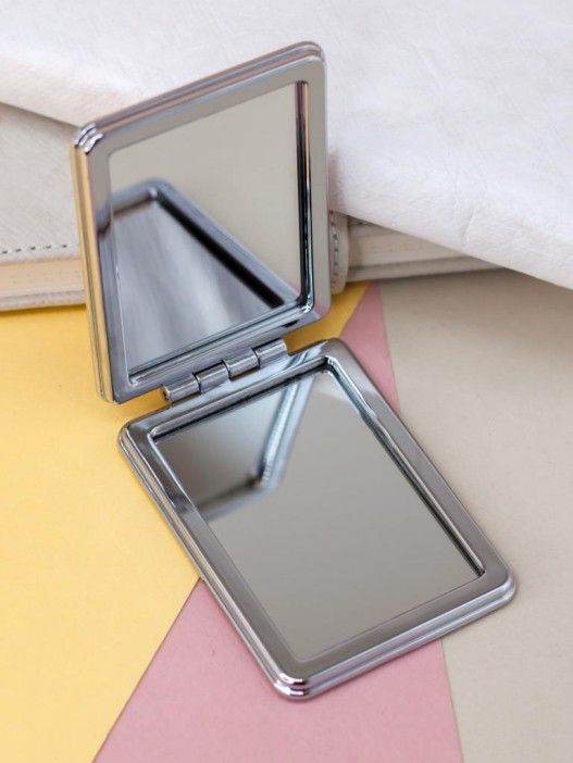 Зеркало-шейкер раскладное &quot;Animal bear&quot;, pink (8*6 см) 