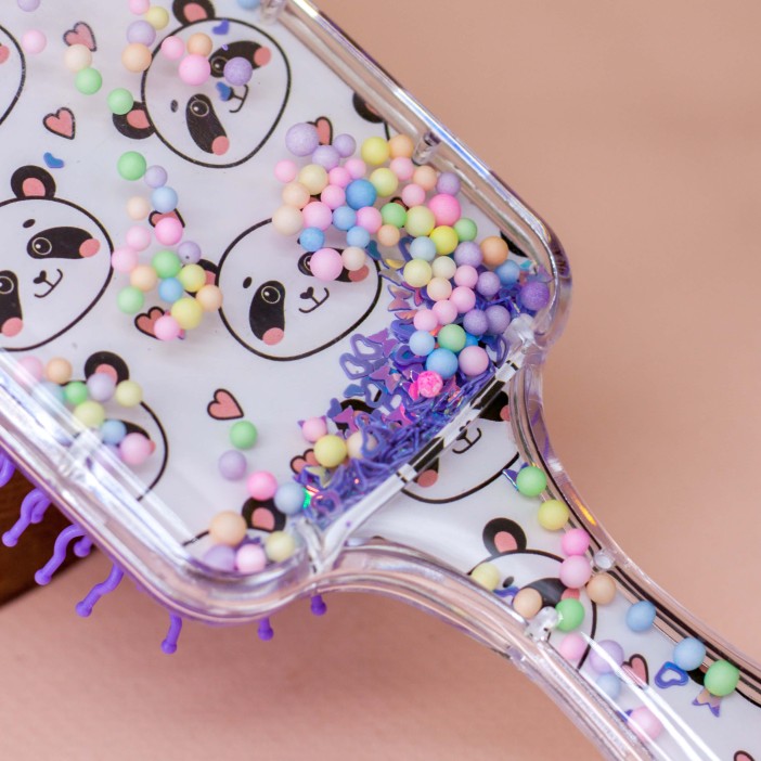 Расческа "Many panda", pink 