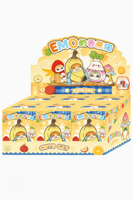 Сувенир в сюрприз-упаковке «Banana Cat», mix (9.1*7.2*11.2 см), шоубокс 6 шт. 