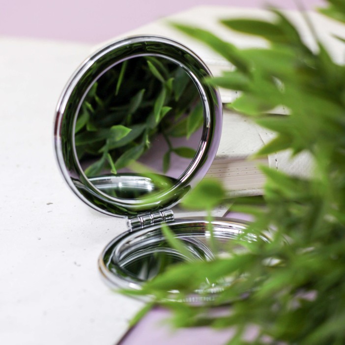 Зеркало-шейкер раскладное &quot;Fruity orange&quot;, yellow (7*7 см) 